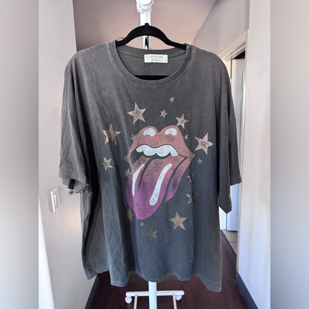 Free People Daydreamer Rolling Stones Oversized Tee